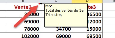 Triangle du commentaire