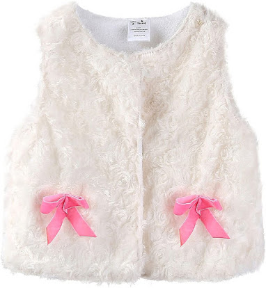 Cute Faux Fur Vest For Kids Girls