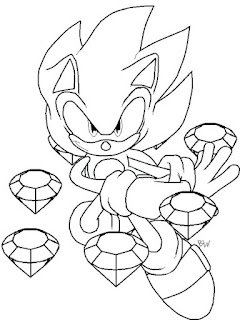 Sonic the hedgehog printable coloring pages