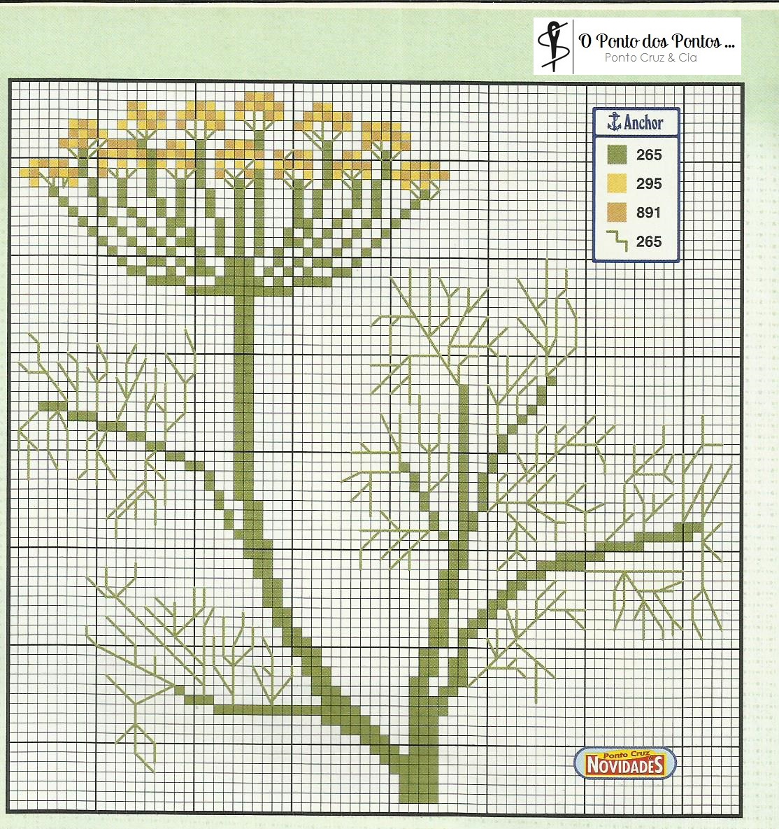 Grafico Ponto Cruz Jardim O Ponto dos Pontos Gráficos Grátis: JARDIM DE ENCANTAR - PONTO CRUZ