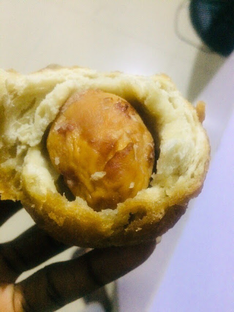 Social media user cries out after buying an eggroll only to find a Puffpuff inside (Photos)