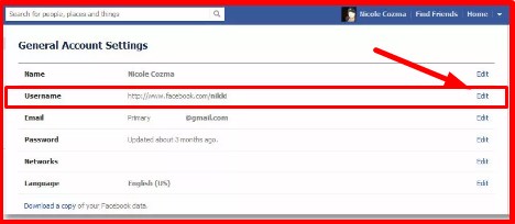 How to Change Your Facebook Url