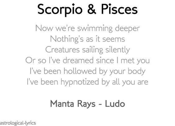 Scorpio and pisces love at first sight