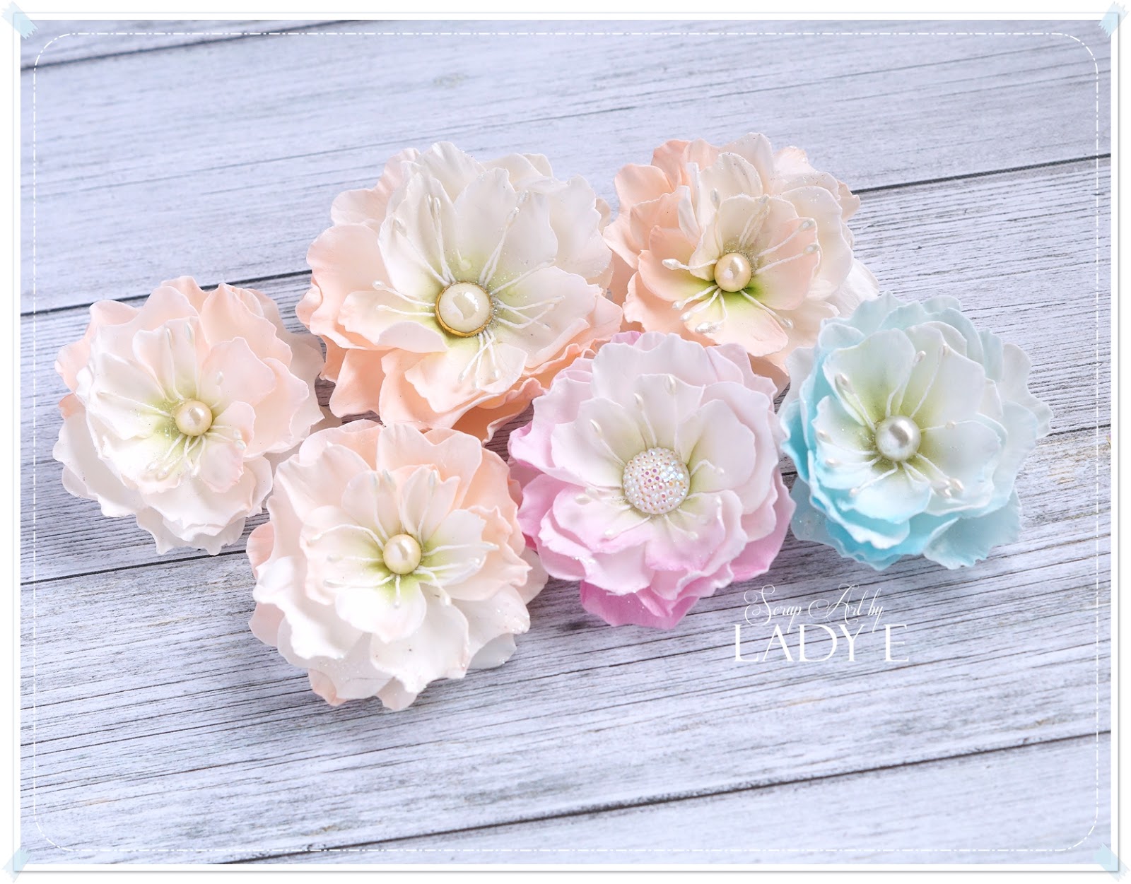 Silk Foam Flowers, Video Tutorial & Giveaway Scrap Art by Lady E
