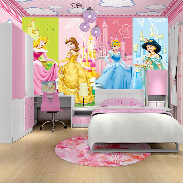 Wallmural Disney Princess Wall Mural - Princess Castle Wall Mural Wallmural Disney Princess Wall Mural - Princess Castle Wall Mural