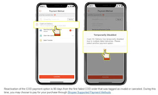 Metode Pembayaran COD Shopee dinonaktifkan