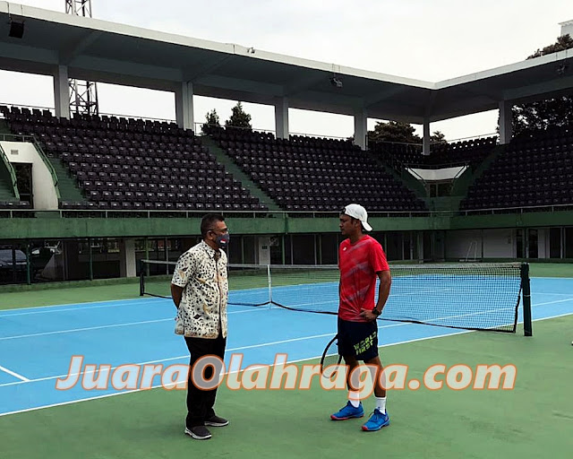 Kunjungi Pelatnas Tenis, Rildo Ananda Anwar Ajak Dialog Para Pelatih dan Pemain