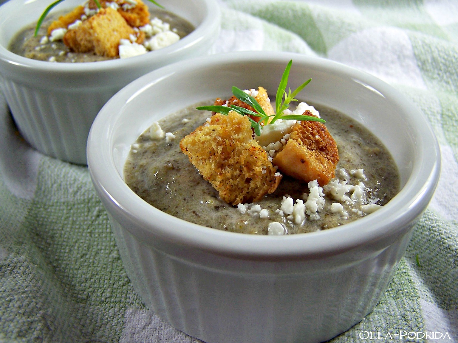OllaPodrida Cream of Broccoli Soup with Mushrooms