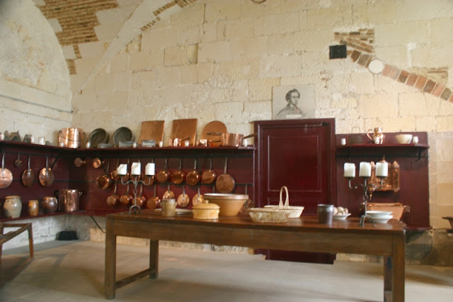   The kitchen at the Chateau de Valencay