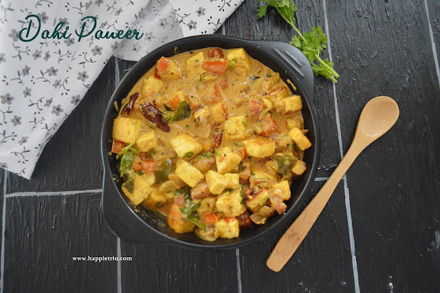 Dahi Paneer Gravy | Paneer Yogurt Curry