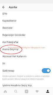 Instagram arama geçmişi nasıl temizlenir 3