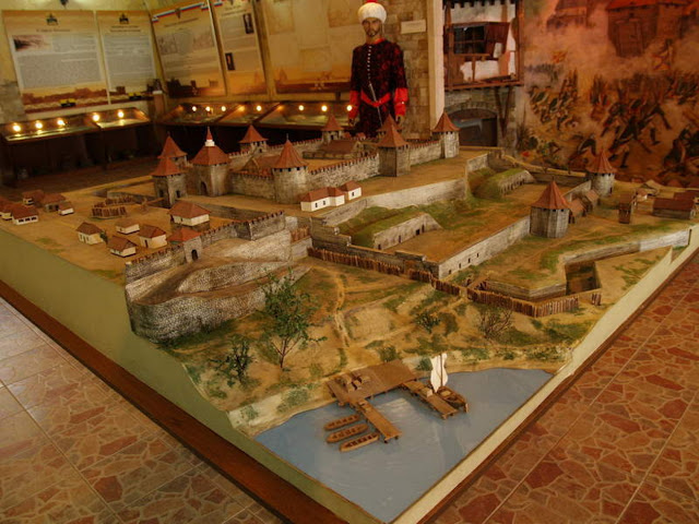 Макет Бендерской крепости в музее в Бендерах
