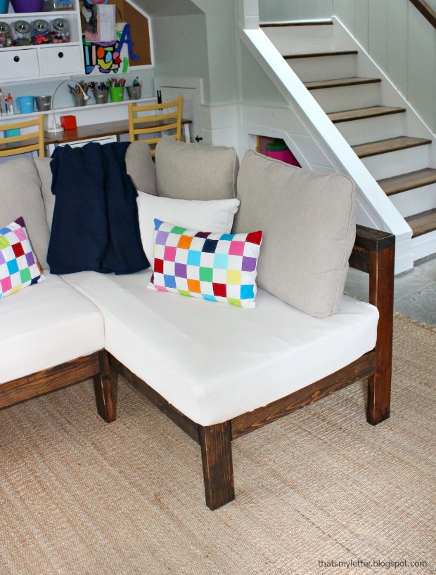 That's My Letter DIY Crib Mattress Sectional Sofa