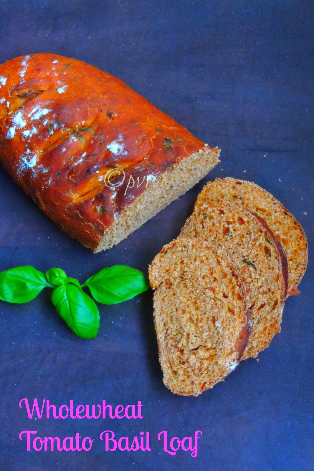 Tomato basil loaf, wholewheat Tomato Basil Loaf