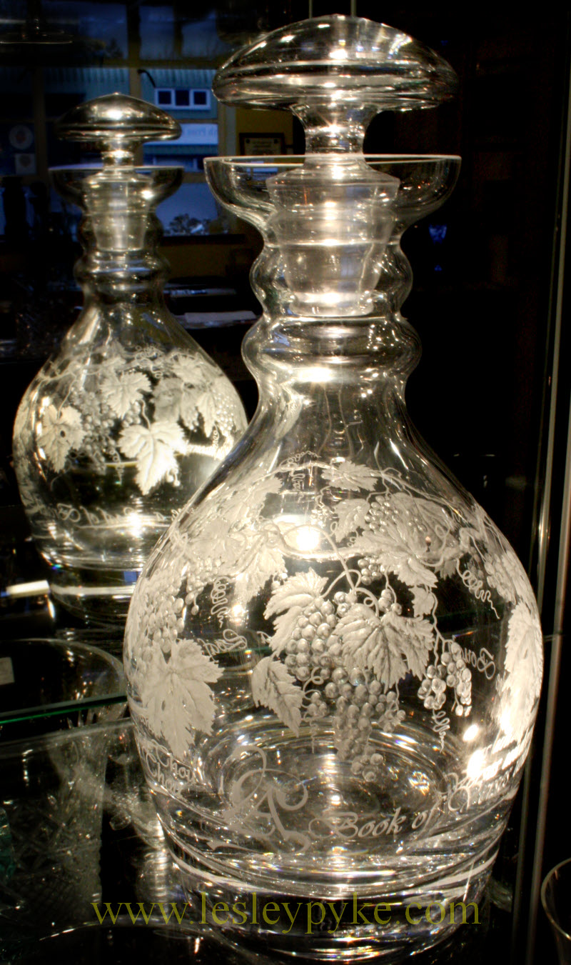 Lesley Pyke Glass Engraving and Life more for Cambridge Glass Fair