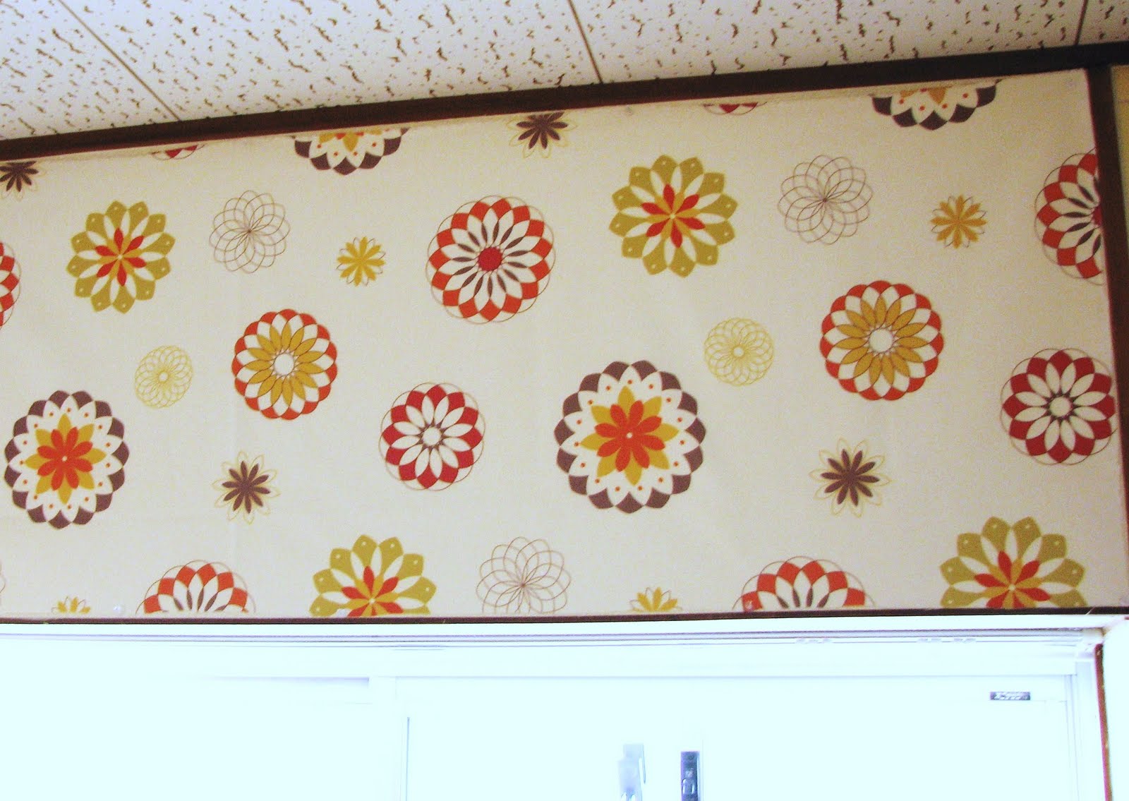 This Life as Mommy and Wife How To Use Fabric As Temporary Wall Paper