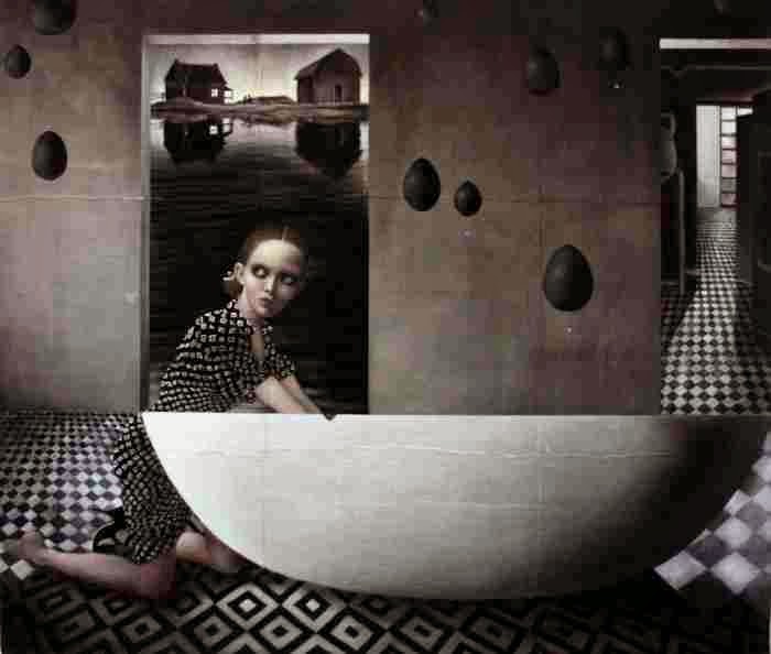 Картины на медицинской марле. Carla Bedini Картины на медицинской марле. Carla Bedini