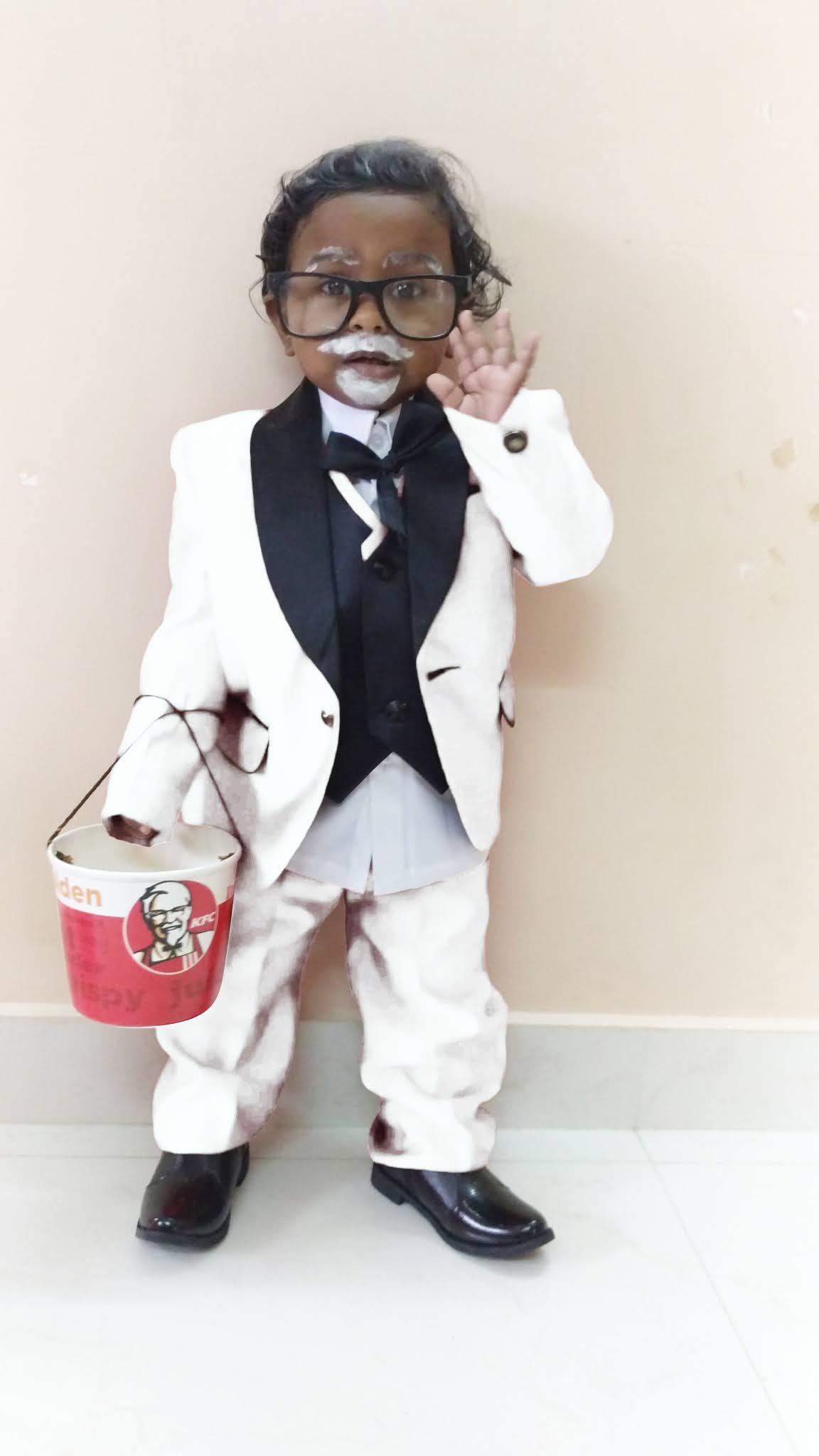 Sharva as KFC Colonel Sanders fancy dress costume | Happy 130th