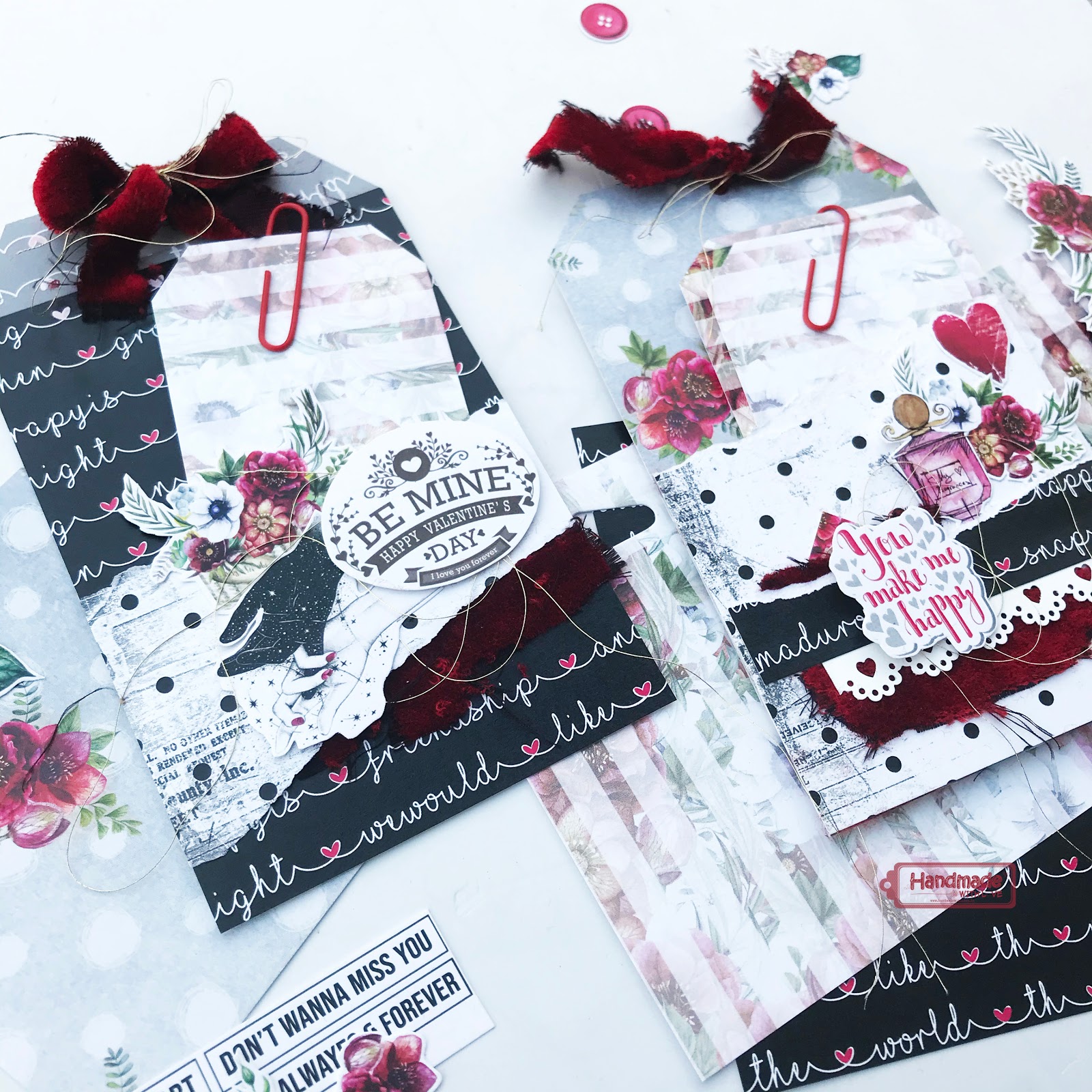 Homevestures: printable instagram valentines DIY Valentines Day Love Pocket Tags | My Weekly tutorial on Instagram