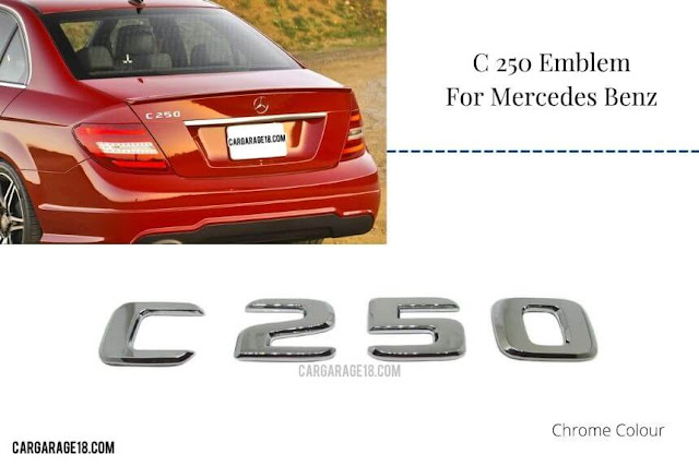Chrome C250 Emblem For Mercedes Benz