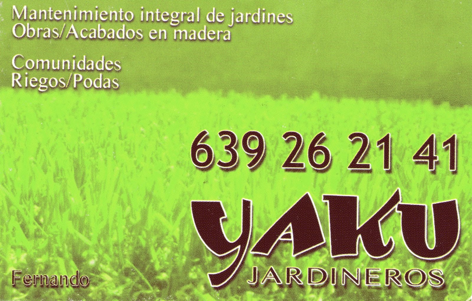 Yaku mantenimiento de jardines