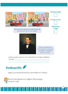 Apoyo Primaria Exploración de la Naturaleza y la Sociedad 1er Grado Bloque 4 Autoevaluación