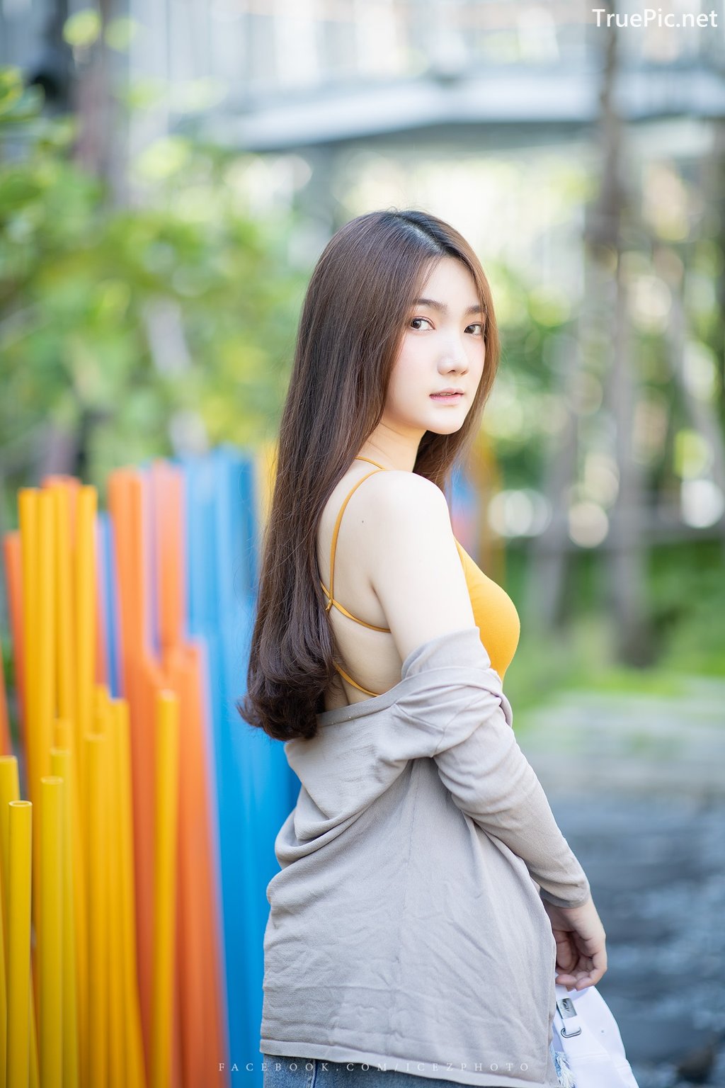 Image-Thailand-Cute-Model-Creammy-Chanama-Beautiful-Angel-In-Flower-Garden-TruePic.net- Picture-41