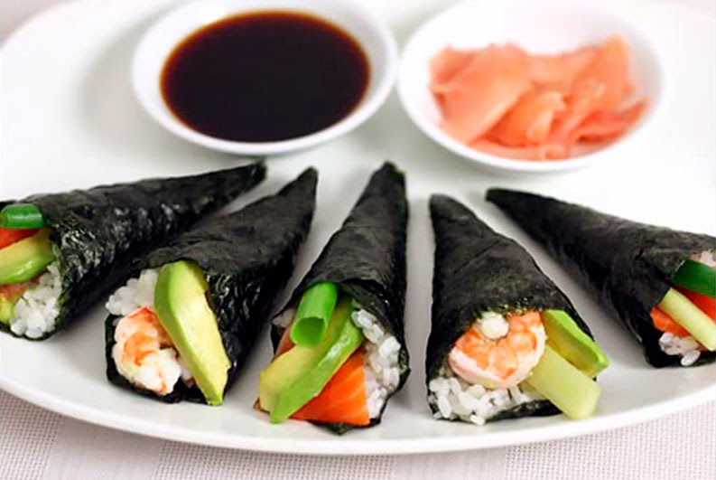 Temaki ebi Recetas Japonesas en español!