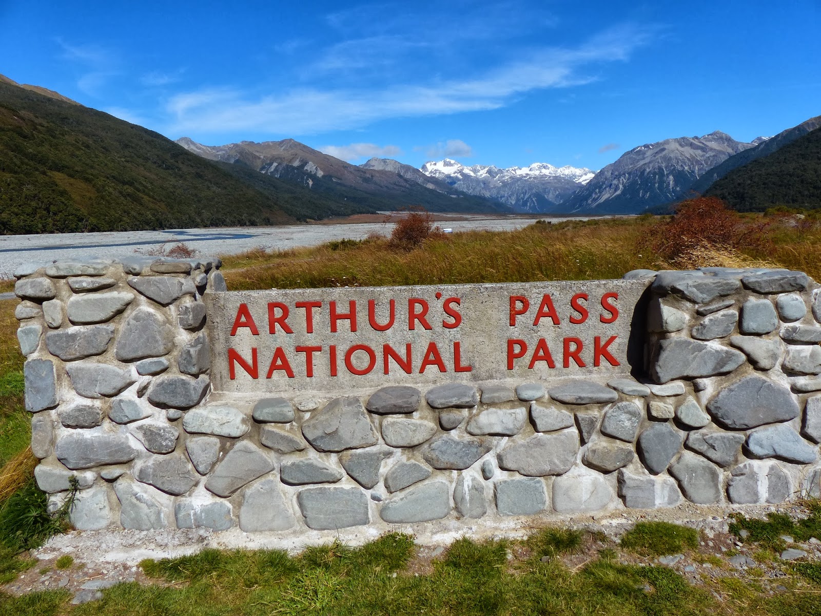 B and G in New Zealand Arthur's Pass National Park 2014