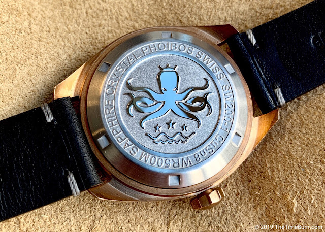 Phoibos Eagle Ray Bronze Black case back