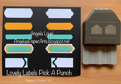 Angela Lovel, Angela's PaperArts: SU Lovely Labels Pick a Punch