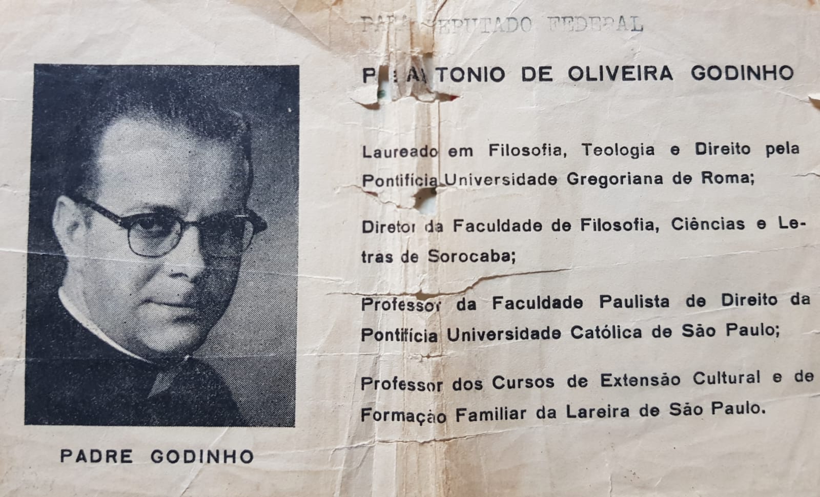 Biografia de Padre Antônio de Oliveira Godinho