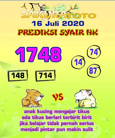 Prediksi Togel Hongkong Kamis 16 Juli 2020 Hk Malam Ini Prediksitogel Jp