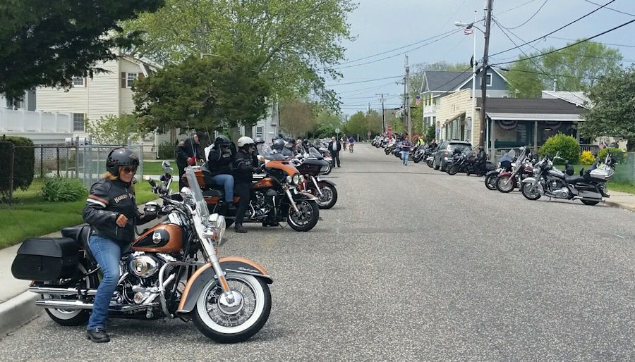 bear on a motorcycle