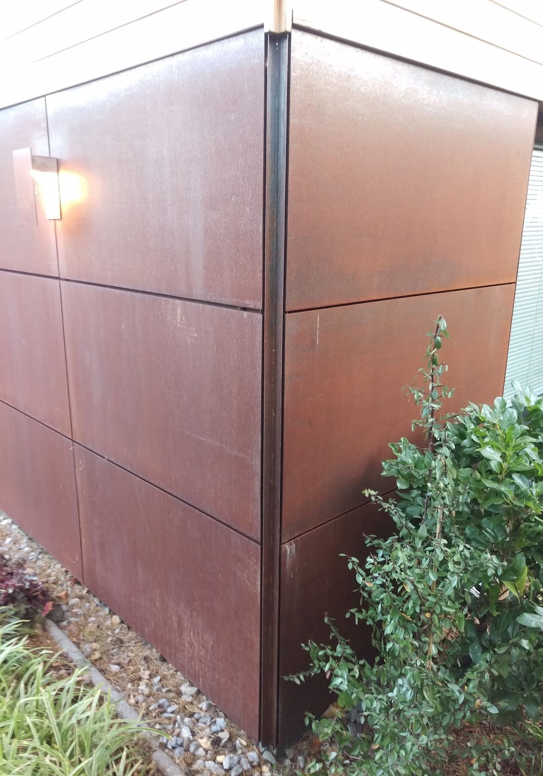 Frobel Metallbau Corten Fassade Wandverkleidung