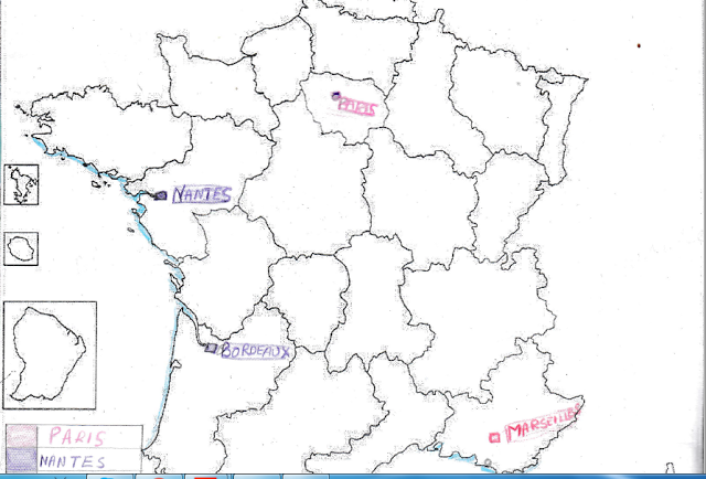 France Outline Map For Class 9