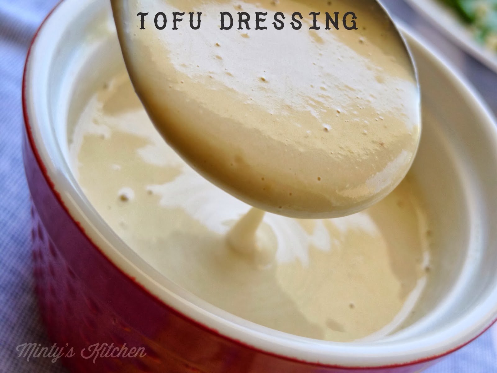Minty's Kitchen Tofu Dressing on Salad