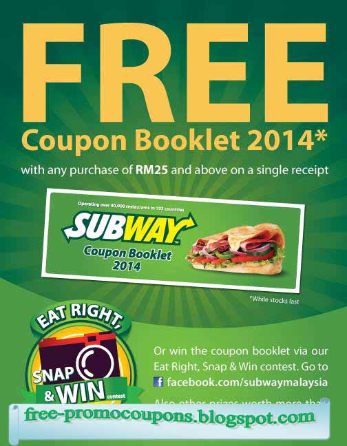 Printable Coupons 2021 Subway Coupons