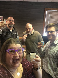 Kombucha taste testing with my guys at work 2019