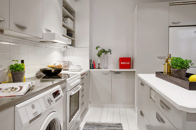Blog Achados de Decoração. Apartamento decorado em branco, preto e cinza chic.