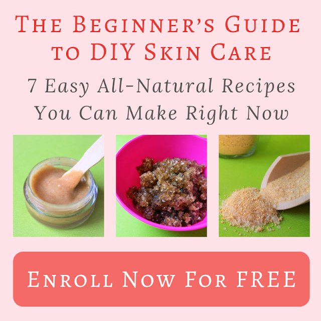 Ready to create your own beautiful, 100% natural, handmade skin care? This FREE email course will show you how, using amazingly effective ingredients you have in your kitchen right now. Enroll in the E-course for free now.