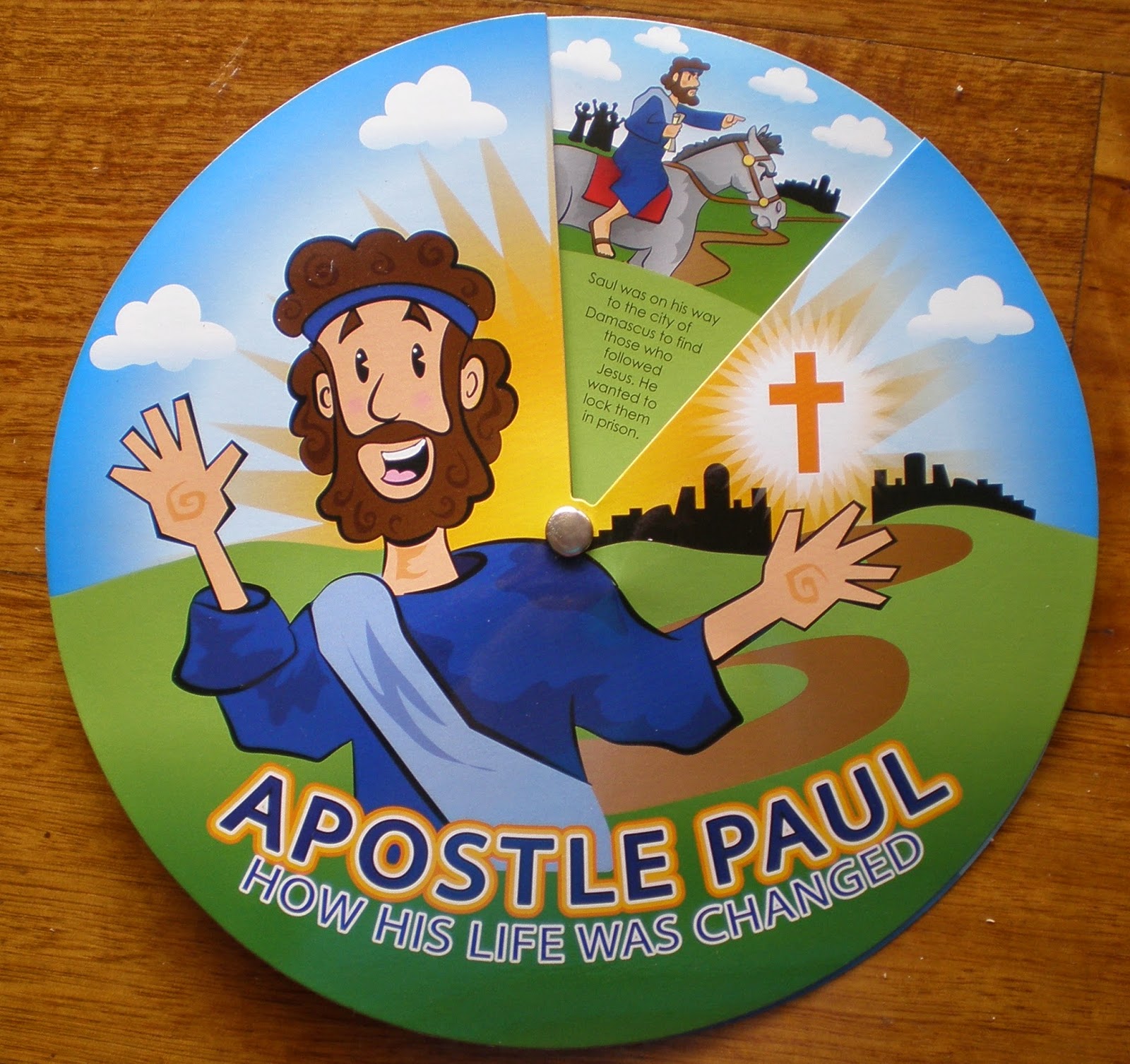 Petersham Bible Book & Tract Depot Apostle Paul Learning Wheel