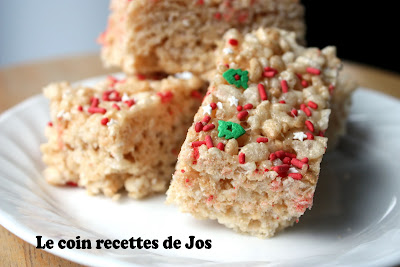 CARRÉS AU RICE KRISPIES recettes dessert Carrés Rice Krispies au beurre d arachide
