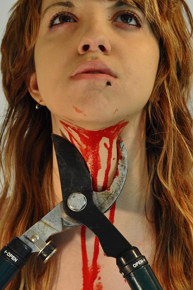 lissy alle fotografia sangue machucado garota