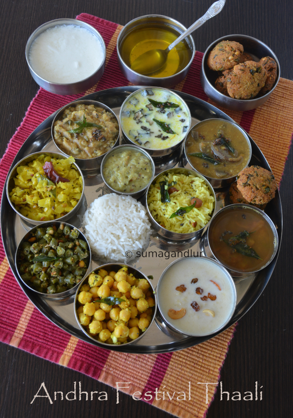 Veggie Platter 'Andhra' Style Dasara Thaali