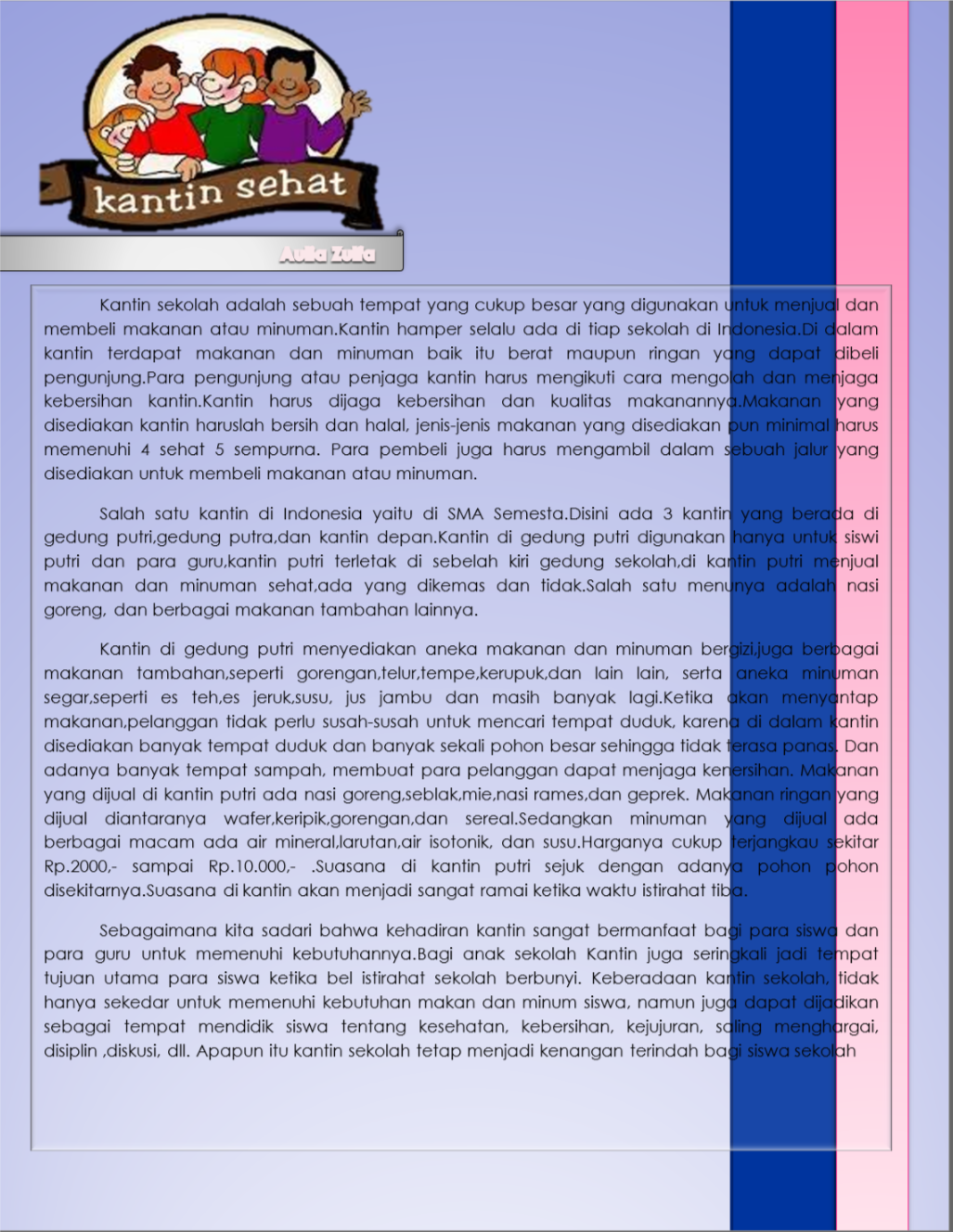 Teks Laporan Hasil Observasi Tentang Kantin Sekolah Berbagai Teks Penting