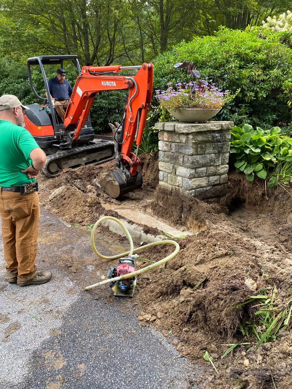 Highlands Country Club Agronomy Water line break...