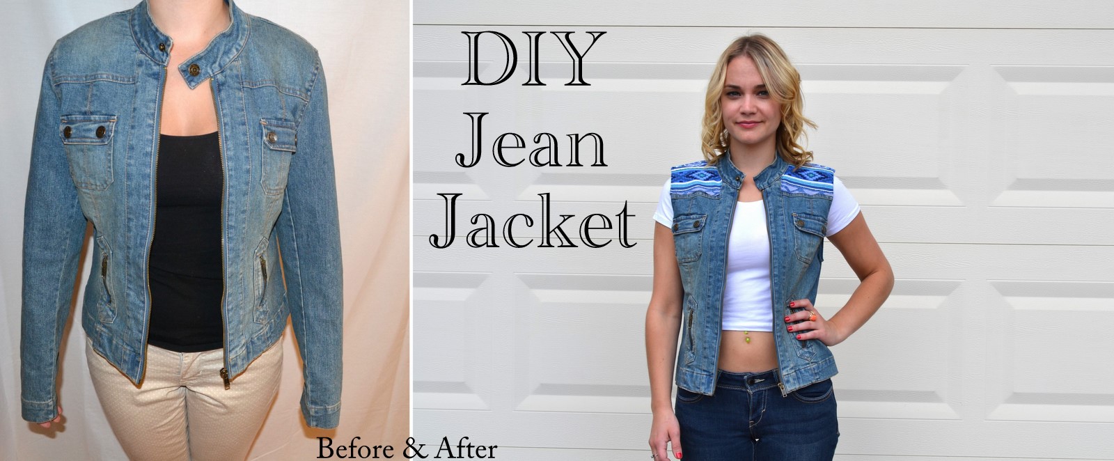 DIY :: Jean Jacket Vest - Toronto Hamilton Mom Lifestyle YouTuber & Blogger