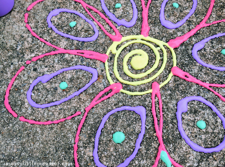 Outdoor Puffy Paint Recipe Messy Little Monster