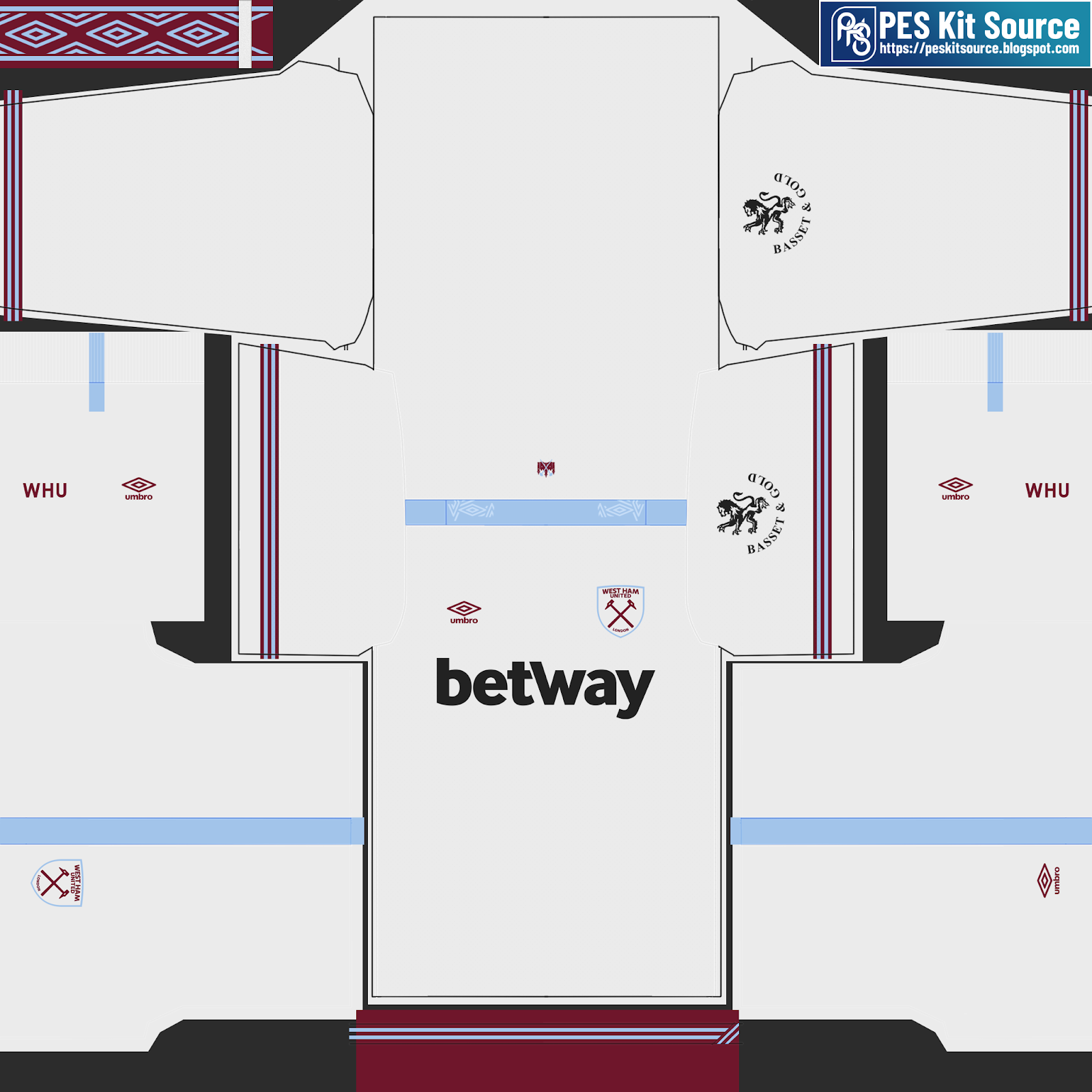 West Ham United 201920 home, away and third kits